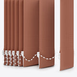 Pencil Stripe Argan Oil Vertical Blinds - Zen Shades