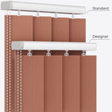 Pencil Stripe Argan Oil Vertical Blinds - Zen Shades