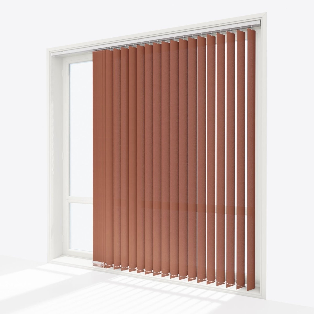 Pencil Stripe Argan Oil Vertical Blinds - Zen Shades