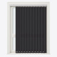 Pencil Stripe Black Licorice Vertical Blinds - Zen Shades