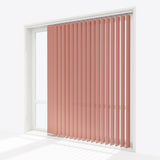 Pencil Stripe Canyon Clay Vertical Blinds - Zen Shades