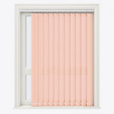 Pencil Stripe Coral Pink Vertical Blinds - Zen Shades