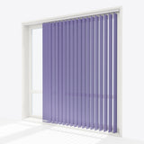 Pencil Stripe Costume Blue Vertical Blinds Replacement Slats - Zen Shades