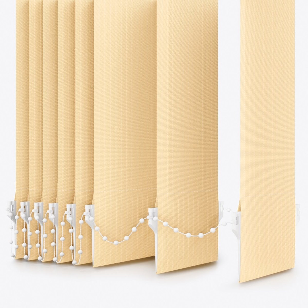 Pencil Stripe Golden Fleece Vertical Blinds - Zen Shades