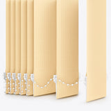 Pencil Stripe Golden Fleece Vertical Blinds - Zen Shades