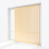 Pencil Stripe Golden Fleece Vertical Blinds - Zen Shades