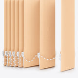 Pencil Stripe November Leaf Vertical Blinds - Zen Shades