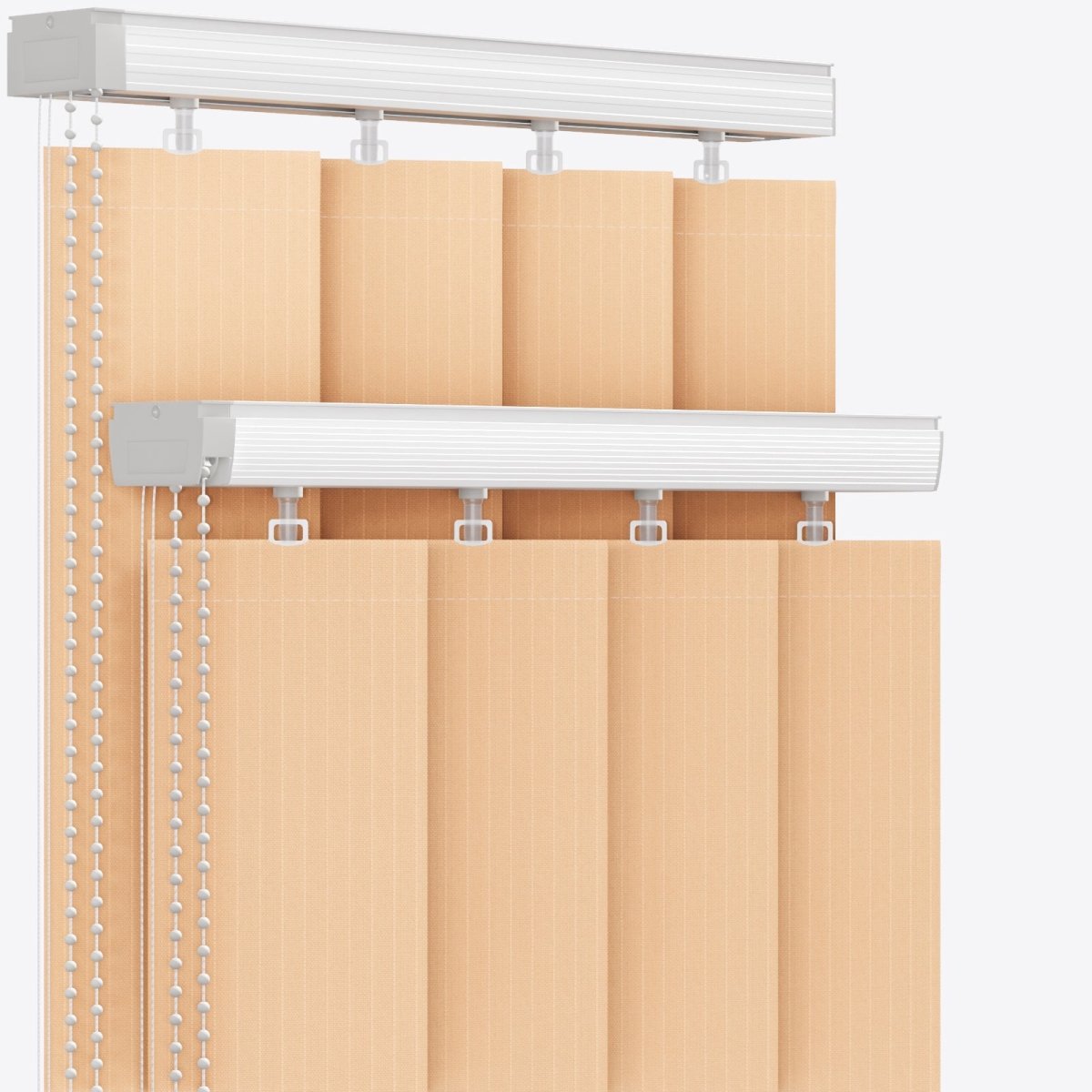 Pencil Stripe November Leaf Vertical Blinds - Zen Shades