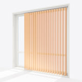 Pencil Stripe November Leaf Vertical Blinds - Zen Shades