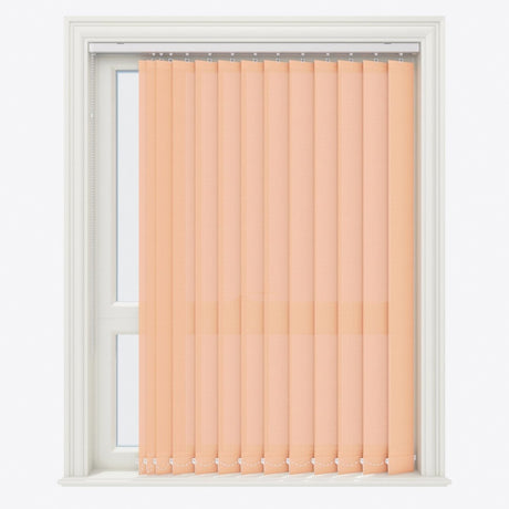 Pencil Stripe Peach Vertical Blinds - Zen Shades