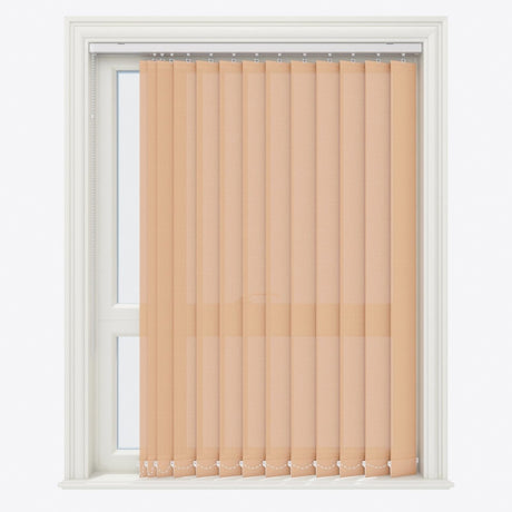 Pencil Stripe Peach Yellow Vertical Blinds - Zen Shades