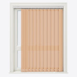 Pencil Stripe Peach Yellow Vertical Blinds Replacement Slats - Zen Shades