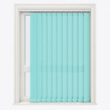 Pencil Stripe Pool Blue Vertical Blinds - Zen Shades