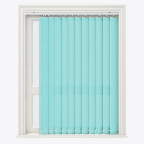 Pencil Stripe Pool Blue Vertical Blinds - Zen Shades