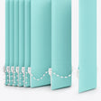 Pencil Stripe Pool Blue Vertical Blinds Replacement Slats - Zen Shades