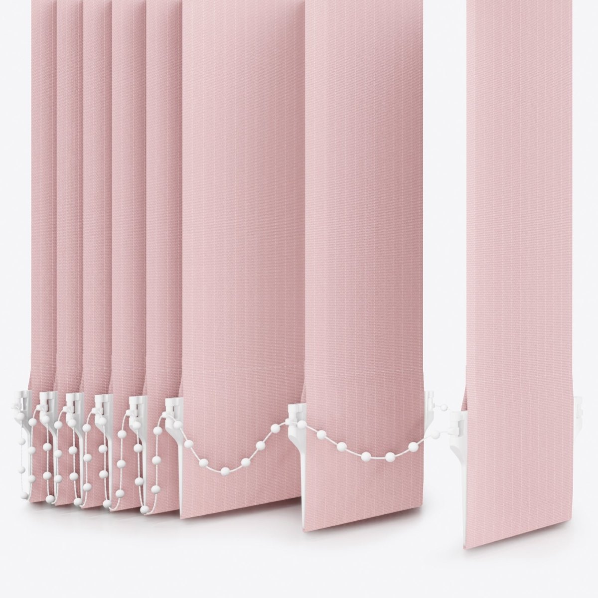 Pencil Stripe Shrub Rose Vertical Blinds - Zen Shades