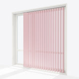 Pencil Stripe Shrub Rose Vertical Blinds - Zen Shades