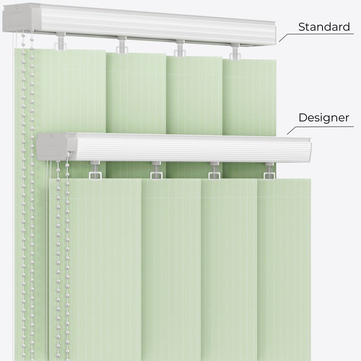 Pencil Stripe Spray Vertical Blinds - Zen Shades