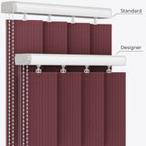 Pencil Stripe Zinfandel Vertical Blinds - Zen Shades