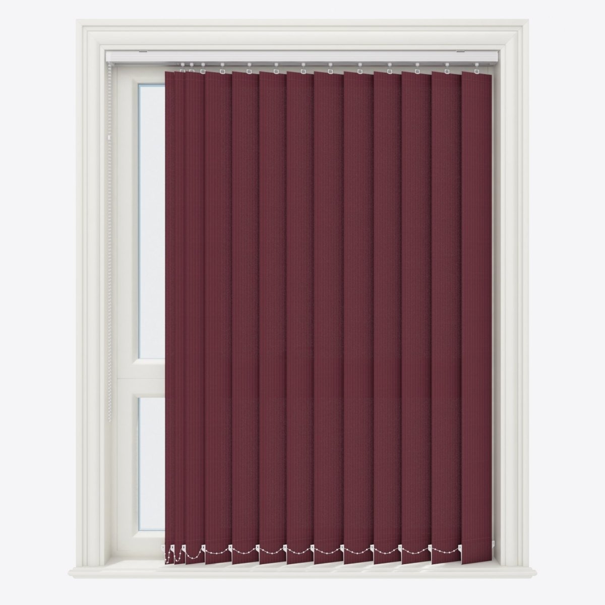 Pencil Stripe Zinfandel Vertical Blinds - Zen Shades