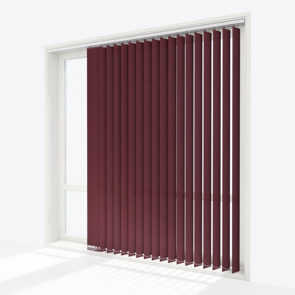 Pencil Stripe Zinfandel Vertical Blinds - Zen Shades