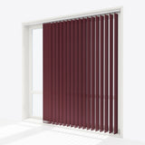 Pencil Stripe Zinfandel Vertical Blinds - Zen Shades