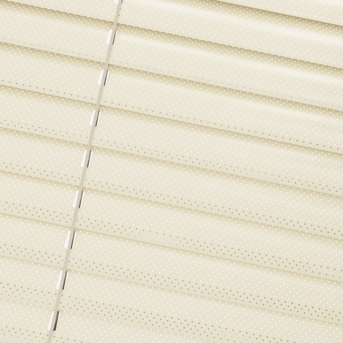 Perforated Cream Venetian Blinds - Zen Shades