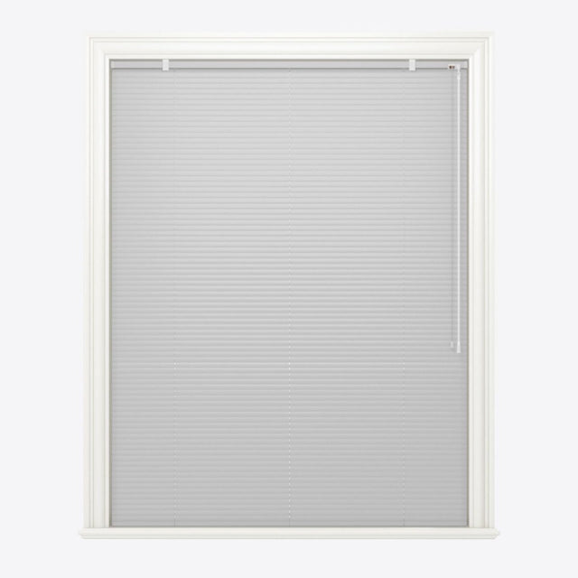 Perforated Silver Venetian Blinds - Zen Shades