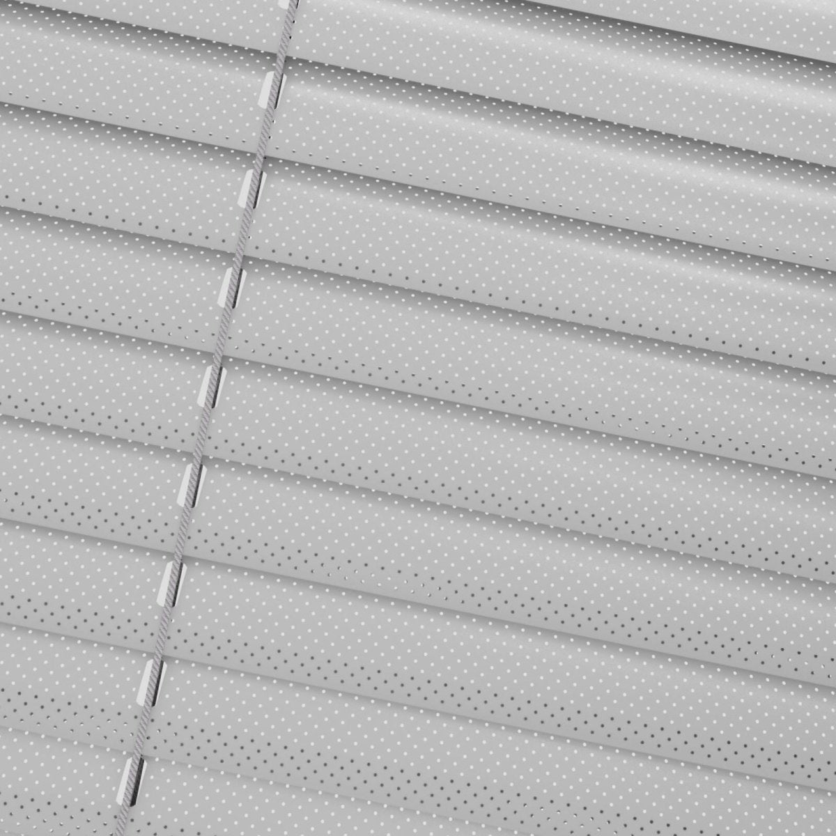 Perforated Silver Venetian Blinds - Zen Shades