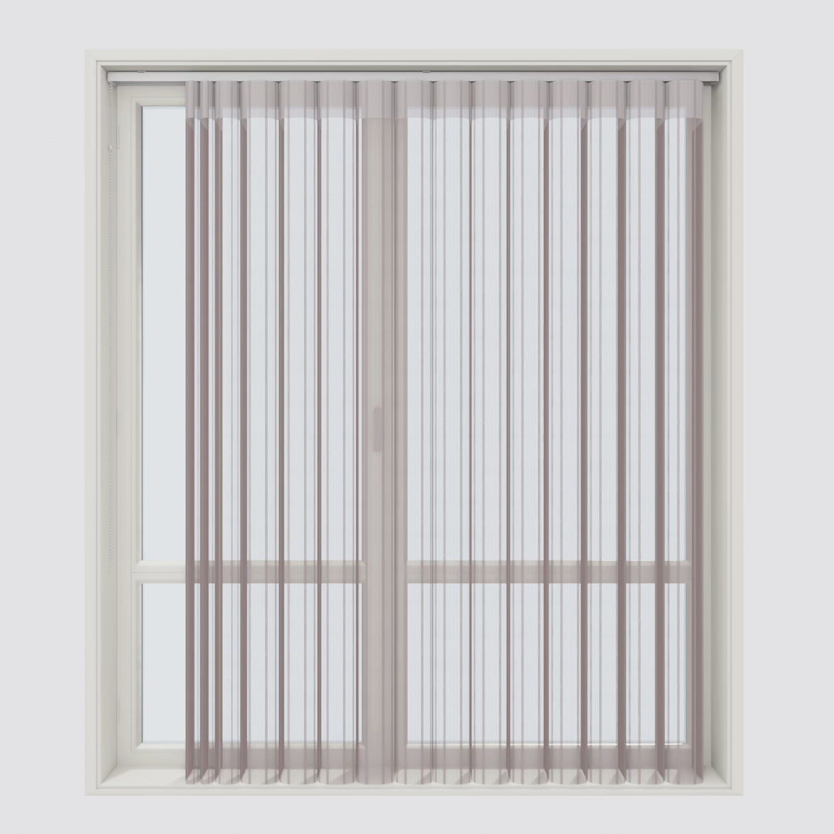 Stripe Umbra Sand Day & Night Vertical Sheer 40cm