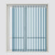 Stripe Storm Blue Day & Night Vertical Sheer 40cm