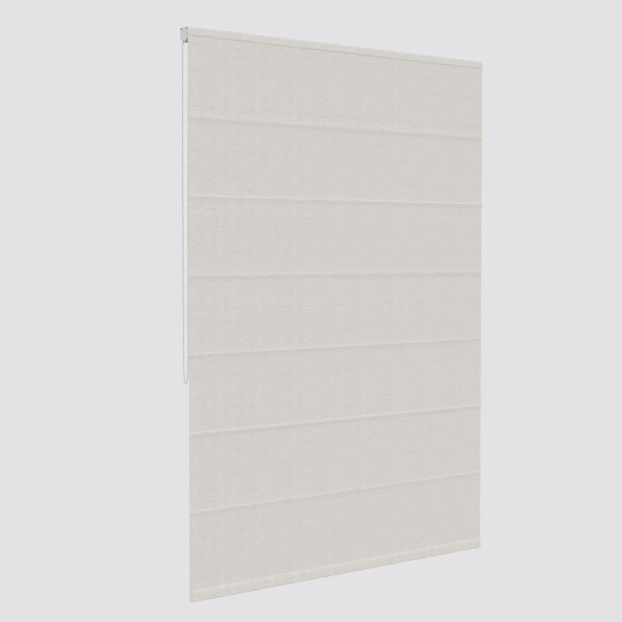 Herringbone White Sand Roman Blinds
