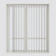 Stripe Matte Grey Day & Night Vertical Sheer 40cm