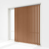 Pristine Cashew Blackout Vertical Blinds Replacement Slats - Zen Shades