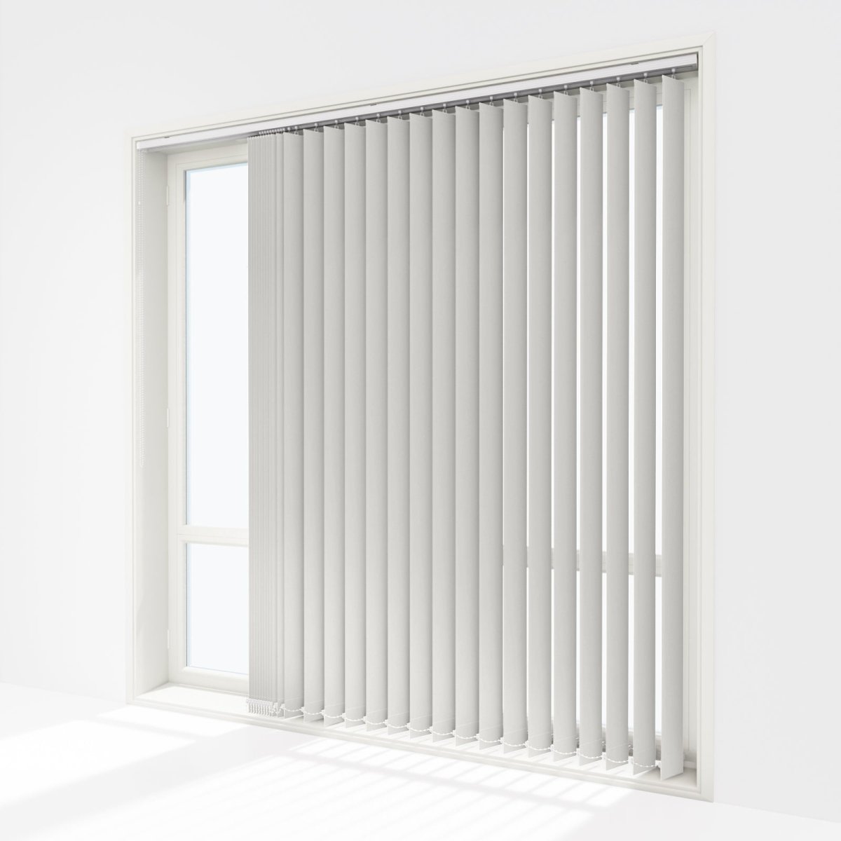 Pristine Grey Mist Blackout Vertical Blinds Replacement Slats - Zen Shades