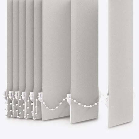 Pristine Grey Mist Blackout Vertical Blinds Replacement Slats - Zen Shades