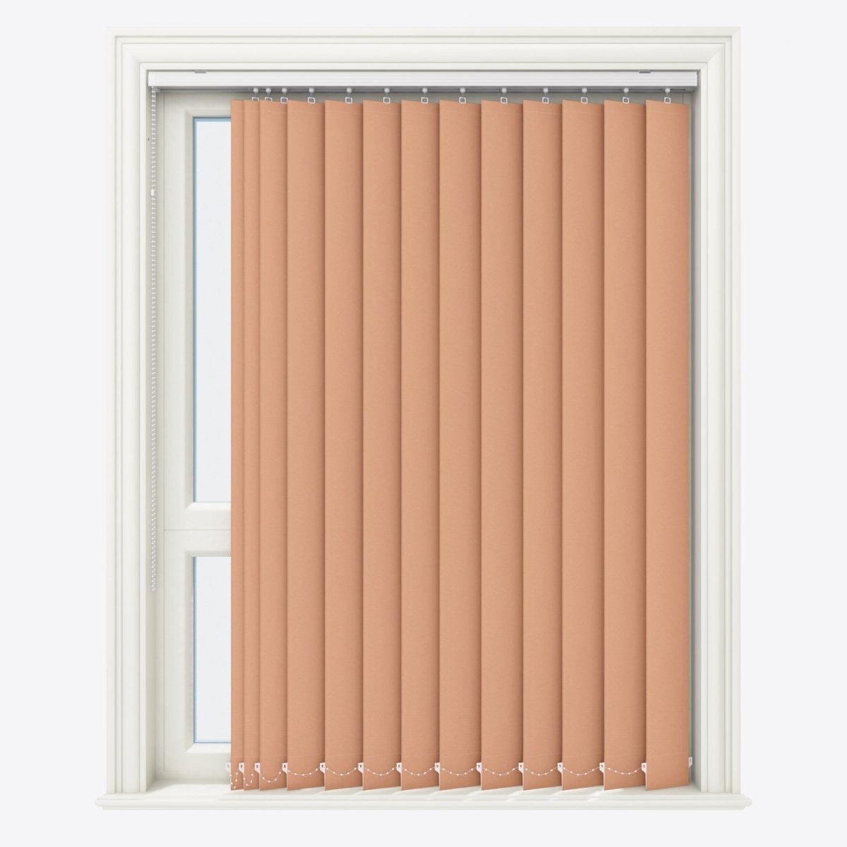 Pristine Peach Bloom Blackout Vertical Blinds Replacement Slats - Zen Shades