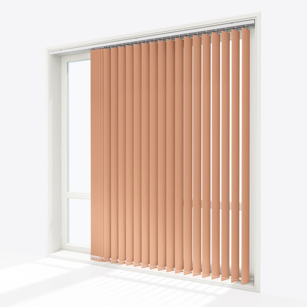 Pristine Peach Bloom Blackout Vertical Blinds Replacement Slats - Zen Shades