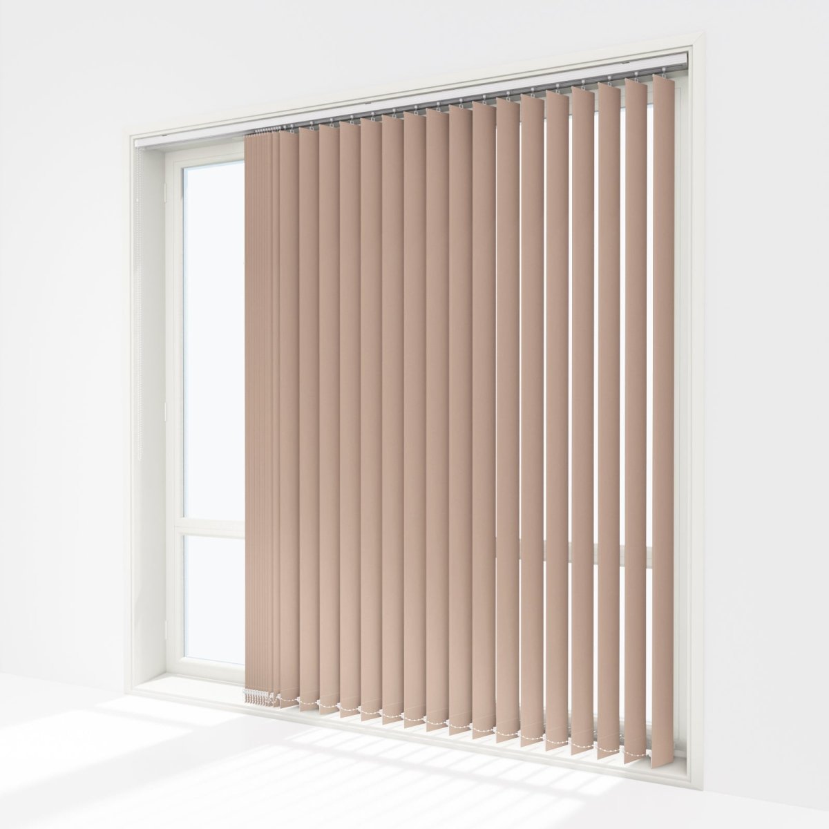 Pristine Savannah Tan Blackout Vertical Blinds Replacement Slats - Zen Shades