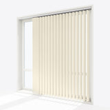 Pristine Tofu Blackout Vertical Blinds - Zen Shades