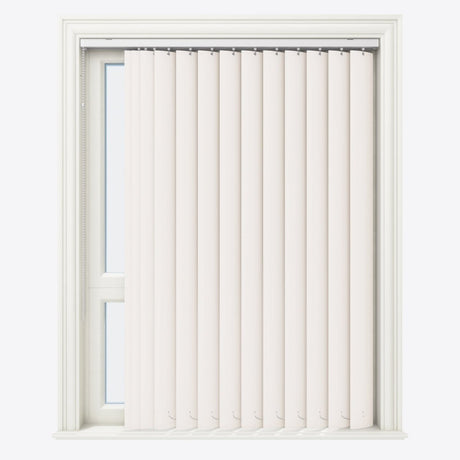 Ramina Cream Blackout PVC Vertical Blinds - Zen Shades