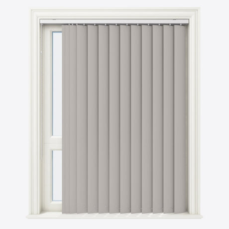 Ramina Dark Grey Blackout PVC Vertical Blinds - Zen Shades