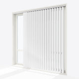 Ramina Ice White Blackout PVC Vertical Blinds - Zen Shades