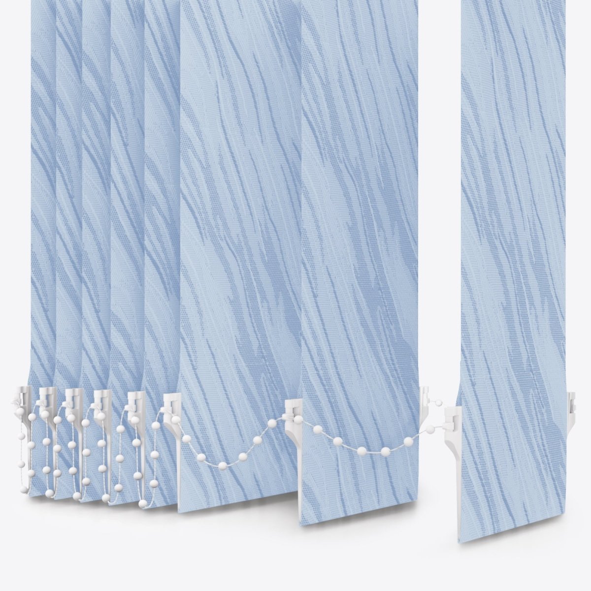 Ray Celestial Blue Vertical Blinds - Zen Shades