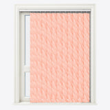 Ray Coral Pink Vertical Blinds - Zen Shades