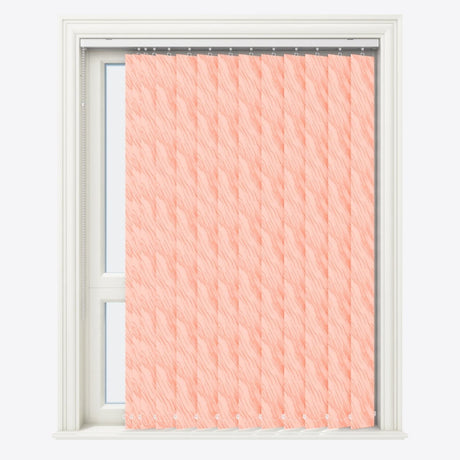 Ray Coral Pink Vertical Blinds - Zen Shades