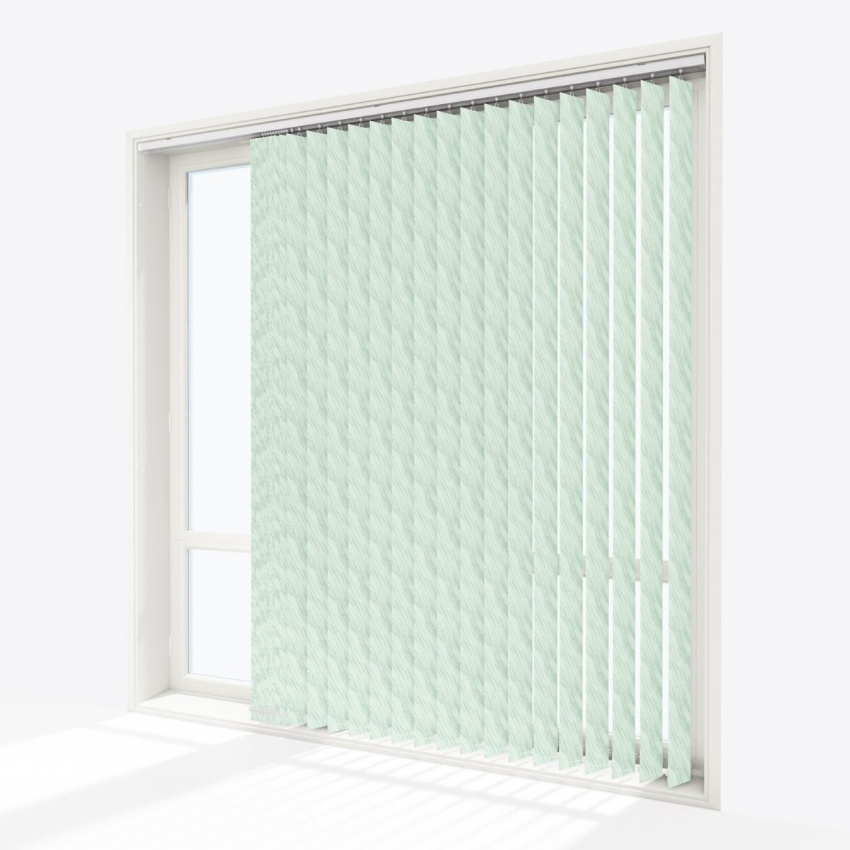 Ray Pallid Green Vertical Blinds Replacement Slats - Zen Shades