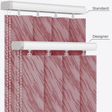 Ray Slate Rose Vertical Blinds - Zen Shades