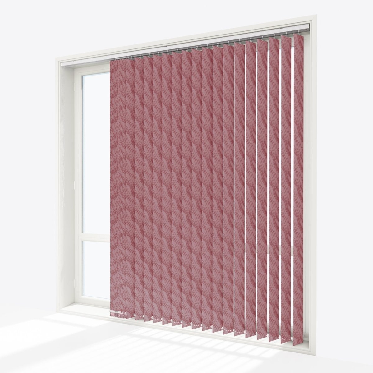 Ray Slate Rose Vertical Blinds - Zen Shades