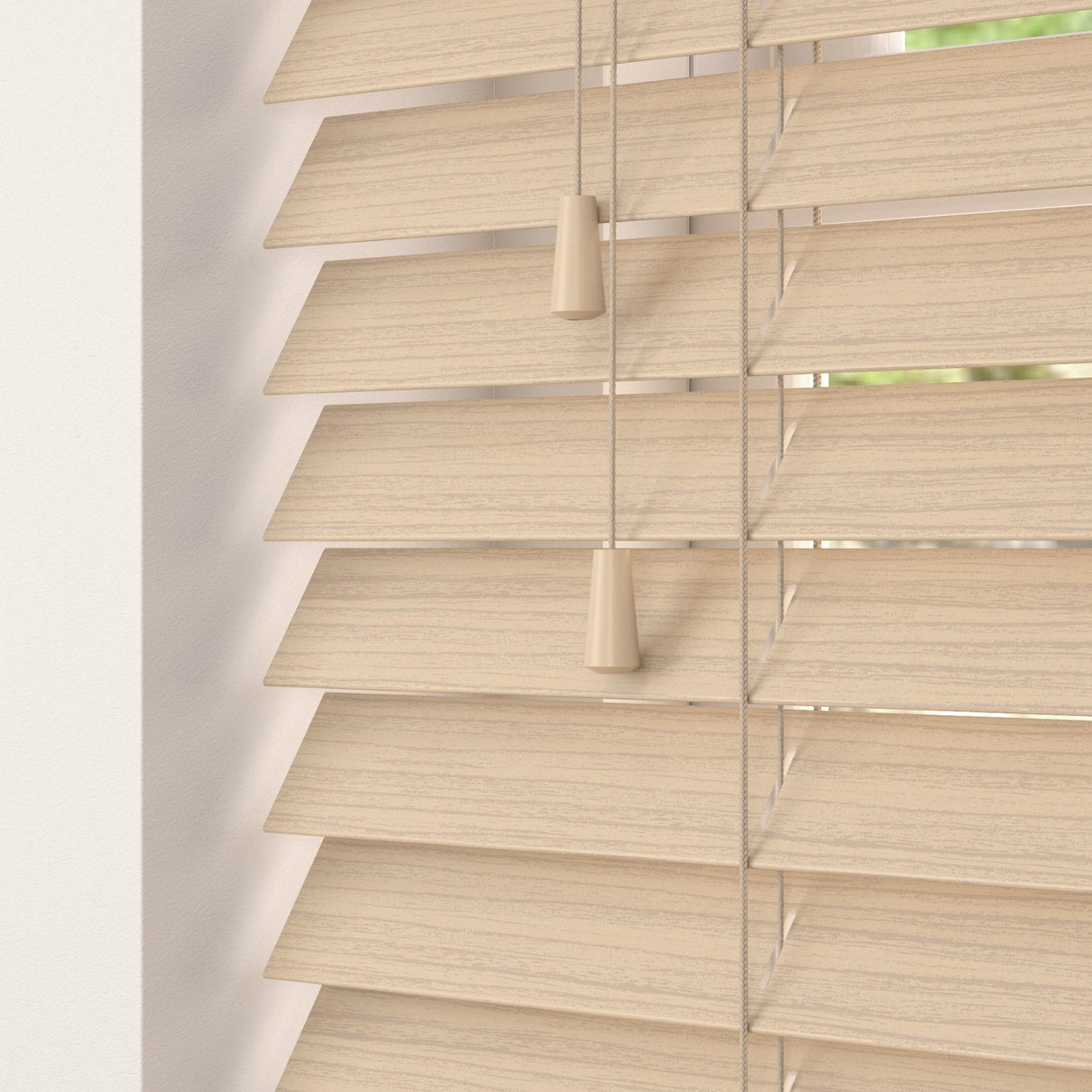 Scandi Oak Faux Wood Blinds - Zen Shades